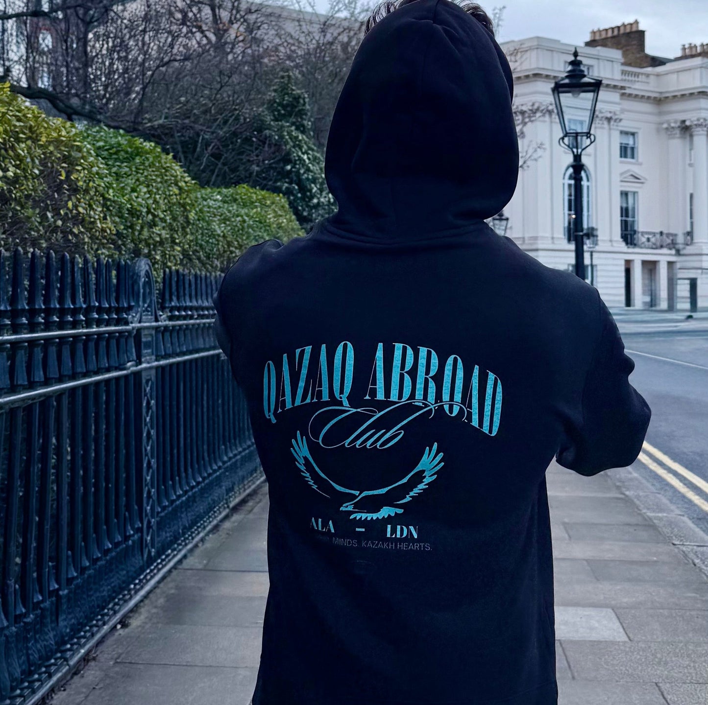 Qazaq Abroad Club Hoodie ALA–LDN